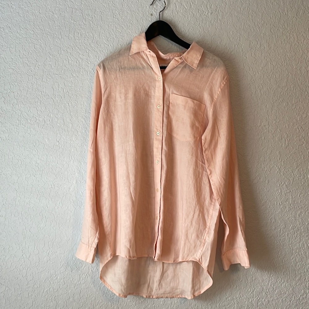 Long sleeve GAP 100% linen blouse
